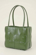 Modenaire Woven Leather Crossbody Shoulder Bag