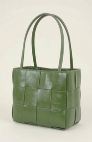 Modenaire Woven Leather Crossbody Shoulder Bag