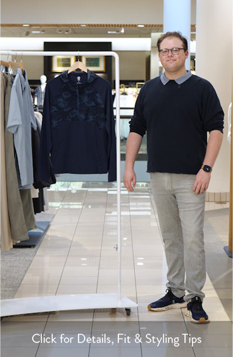 Hybrid Quarter Zip Golf Hoodie, sales video thumbnail