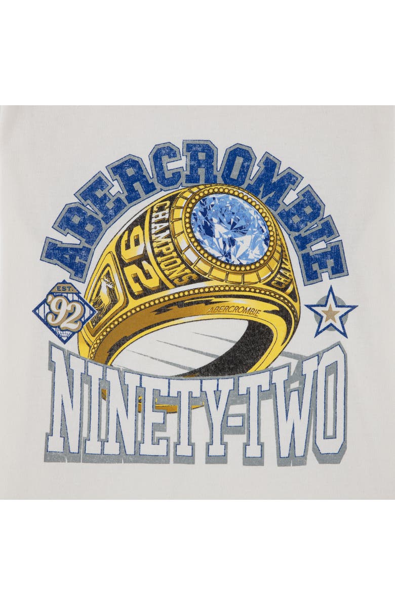abercrombie kids Kids' Championship Ring Graphic T-Shirt, Alternate, color, Jet Stream