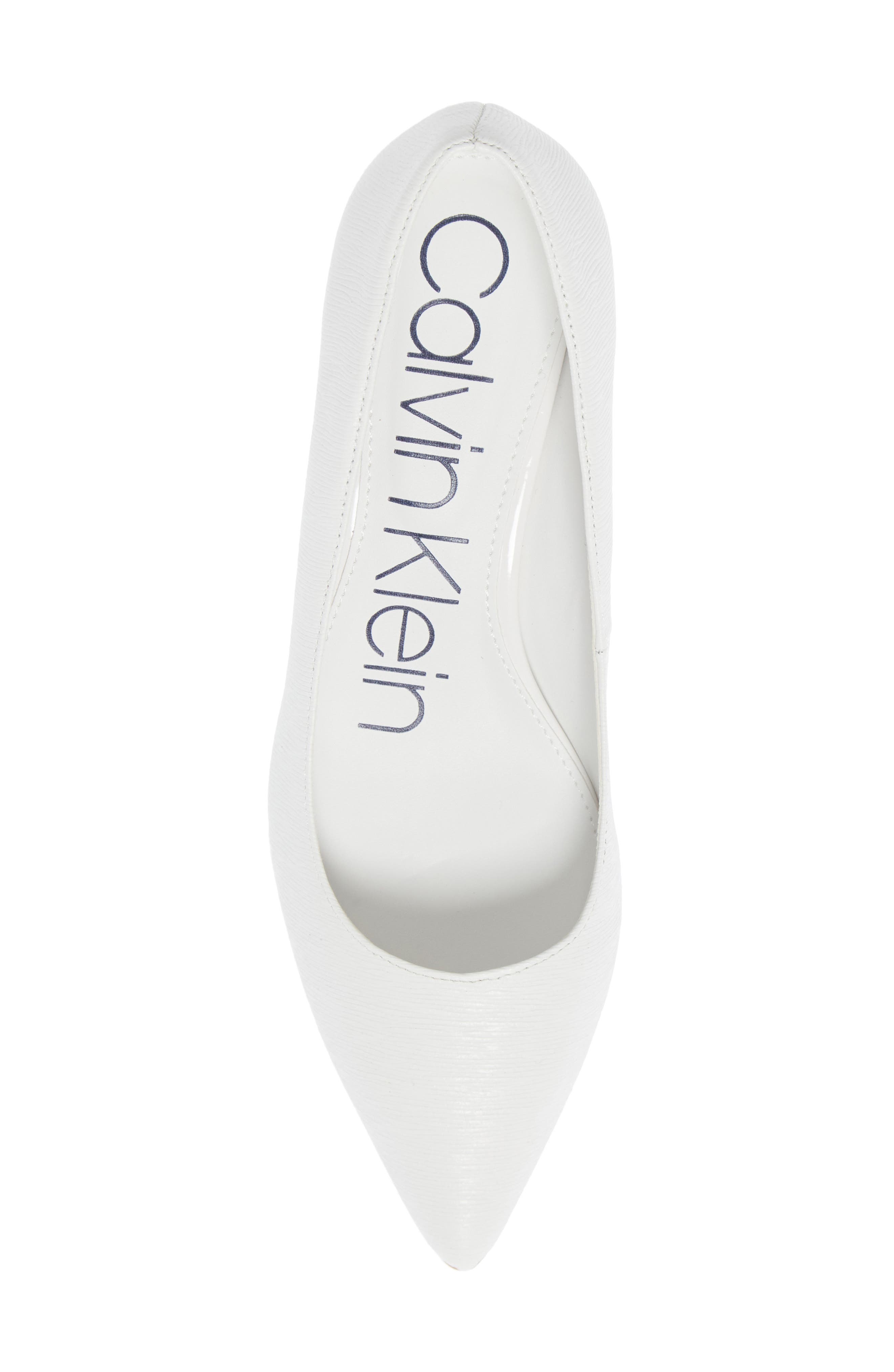 Gabrianna Pump, Alternate, color, WHITE LEATHER