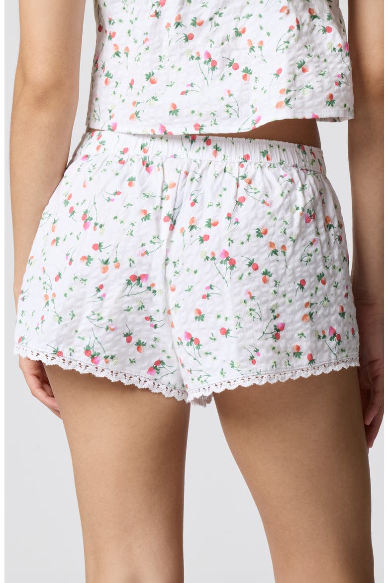 Cheeky Stretch Cotton Boxer, Alternate, color, STRAWBERRY