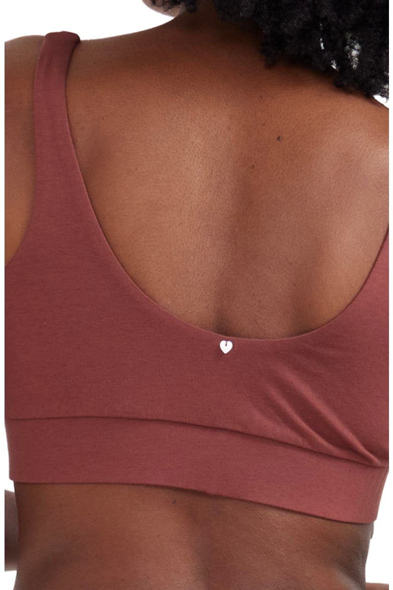Crossover Pima Cotton Blend Nursing Bra, Alternate, color, ANISE