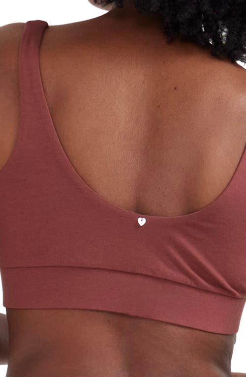 Hatch Crossover Pima Cotton Blend Nursing Bra In Pink