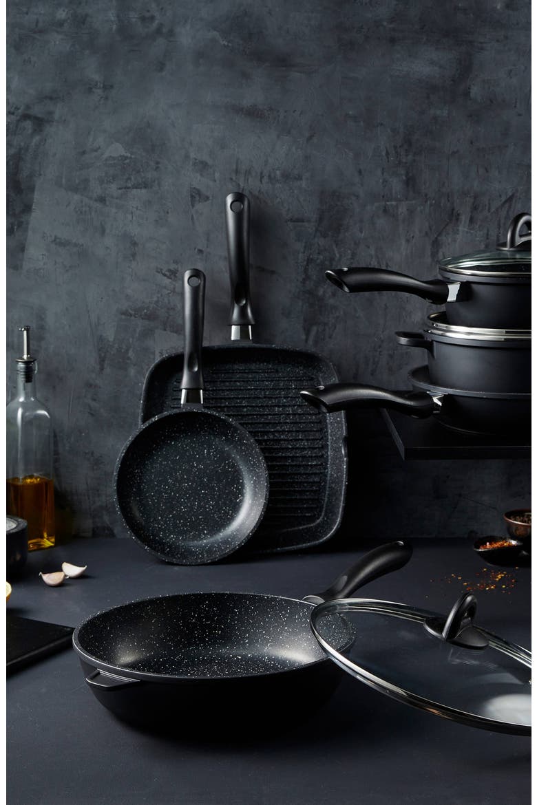 STONE™ 9-Piece Cookware Set, Alternate, color, BLACK