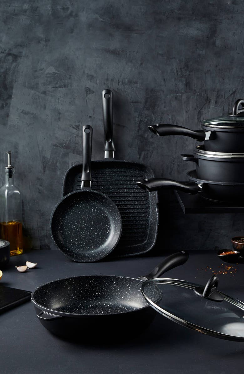 Cuisine::pro<sup>®</sup> STONE<sup>™</sup> 9-Piece Cookware Set, Alternate, color, Black