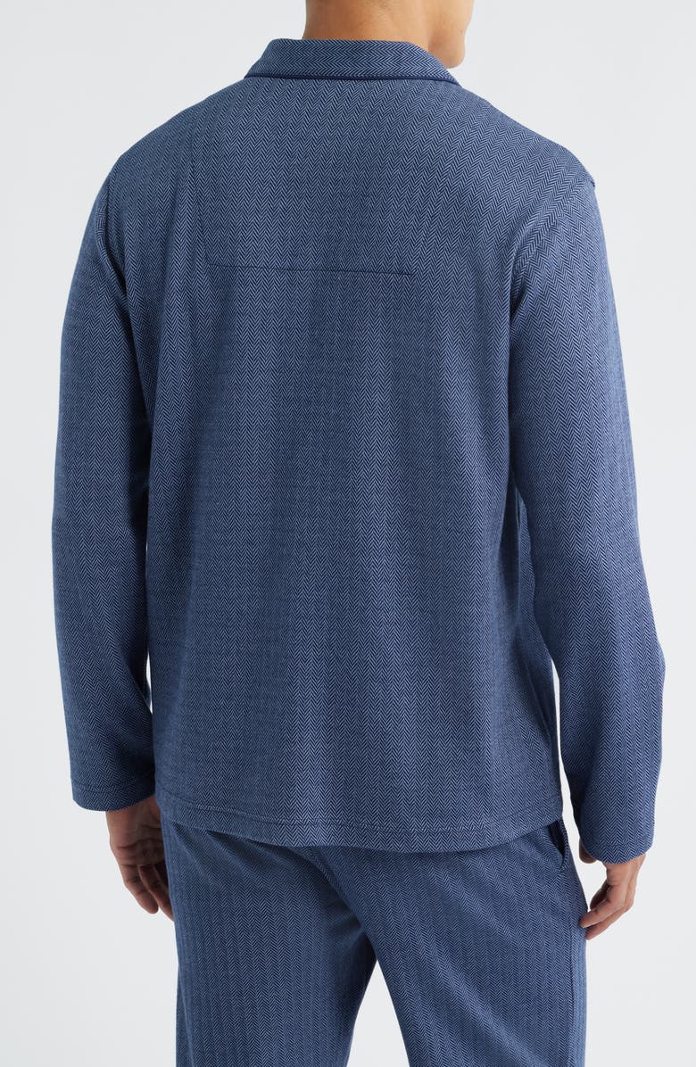 Polo Ralph Lauren Long Sleeve Pajama Top, Alternate, color, Cruise Navy