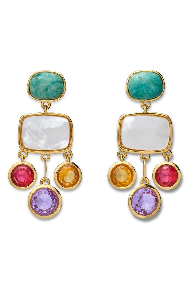 Lizzie Fortunato Parade Drop Earrings, Main, color, 