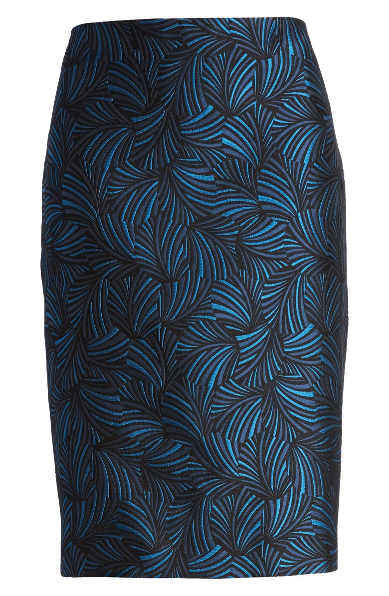 Anne Klein Jacquard Pencil Skirt, Alternate, color, 