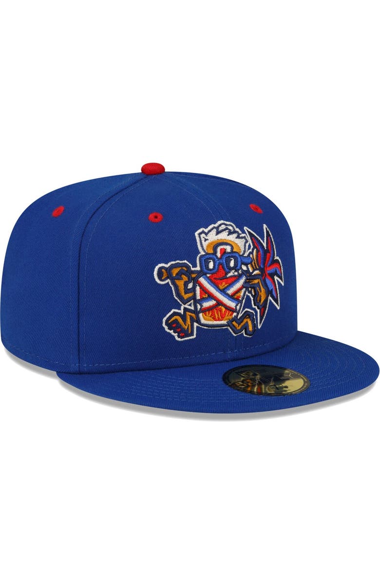 New Era Men's New Era Blue Lehigh Valley IronPigs Copa De La Diversion 59FIFTY Fitted Hat, Alternate, color, 