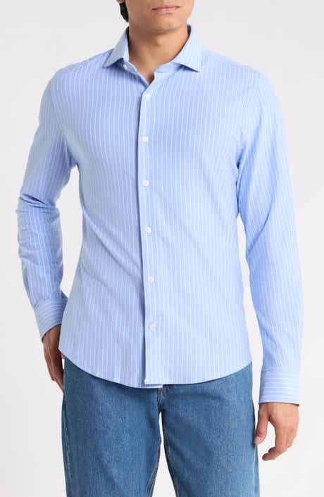 Stripe Button-Up Shirt