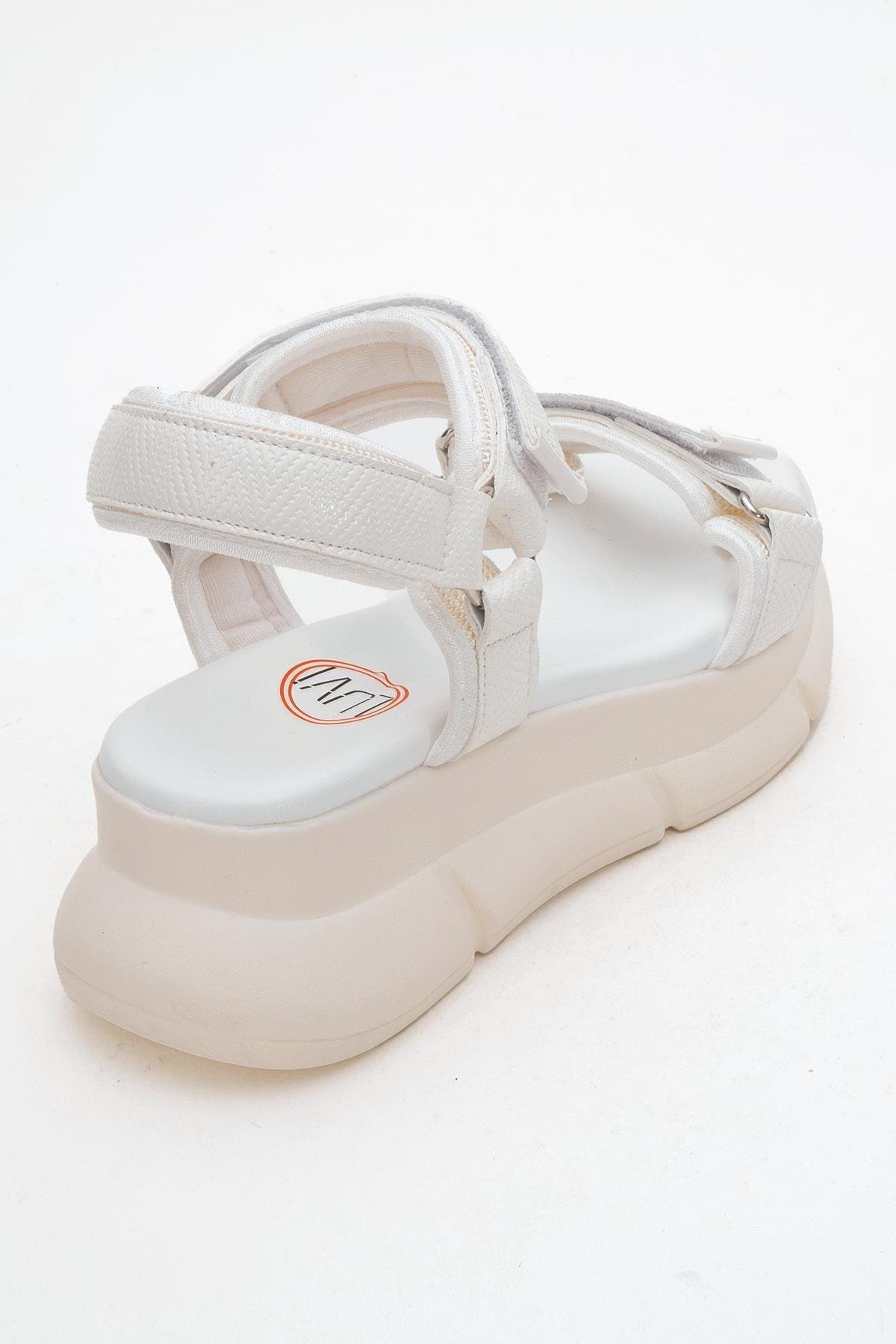 Yrmengardis Strappy Sandal, Alternate, color, White