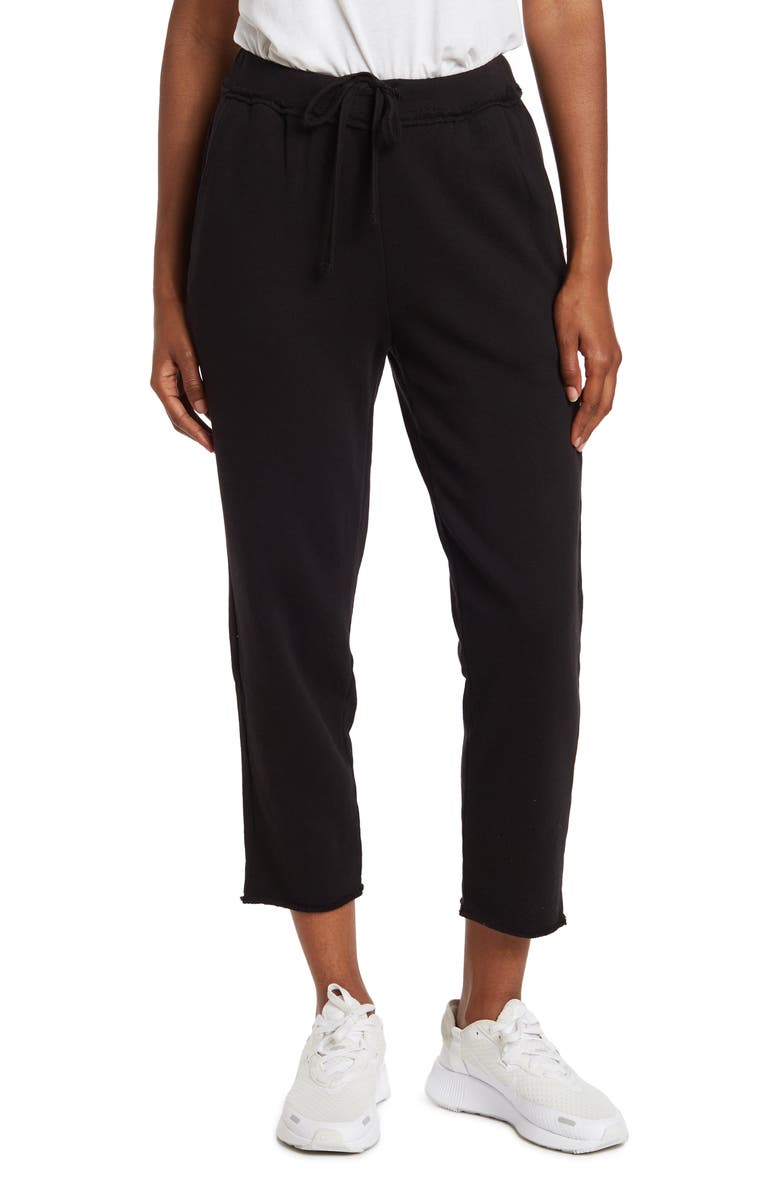 Eileen Fisher Organic Cotton Ankle Track Pants, Main, color, 
