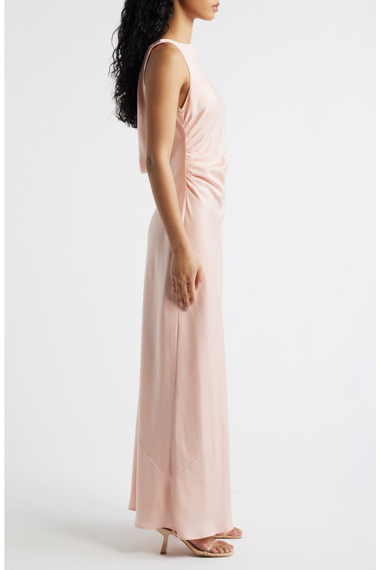 Isadora Open Cowl Back Cocktail Dress, Alternate, color, BLUSH