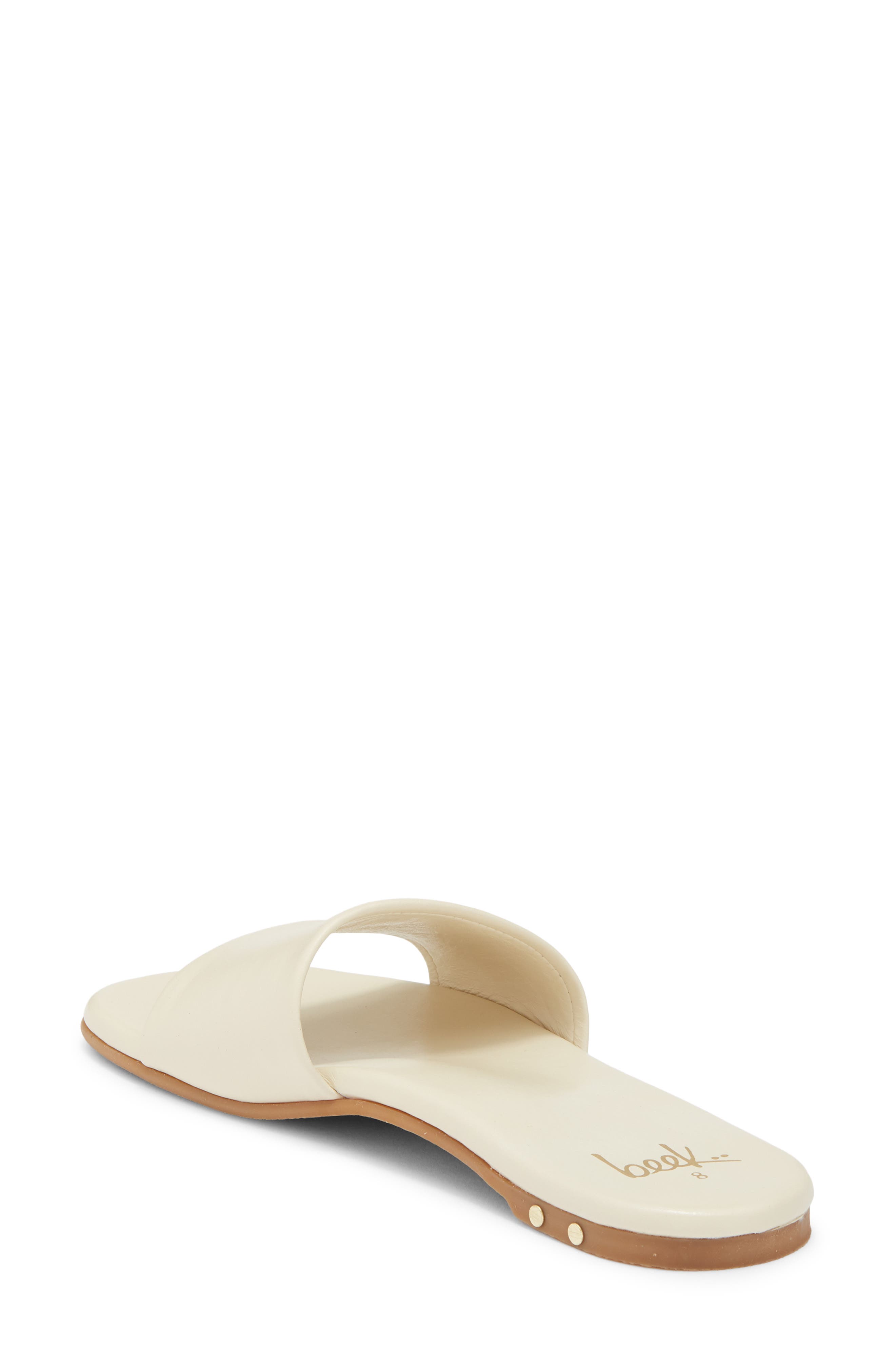 Beek Honeybird Square Toe Slide Sandal, Alternate, color, Egg Shell