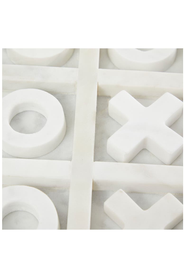 Marble Tic Tac Toe Set, Alternate, color, WHITE