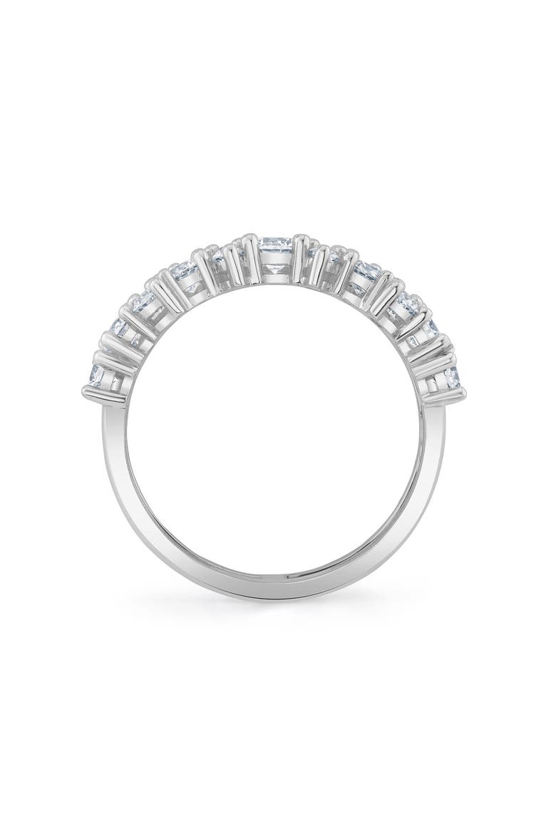 Cubic Zirconia Double Band Ring, Alternate, color, PURE PLATINUM / CLEAR STONE