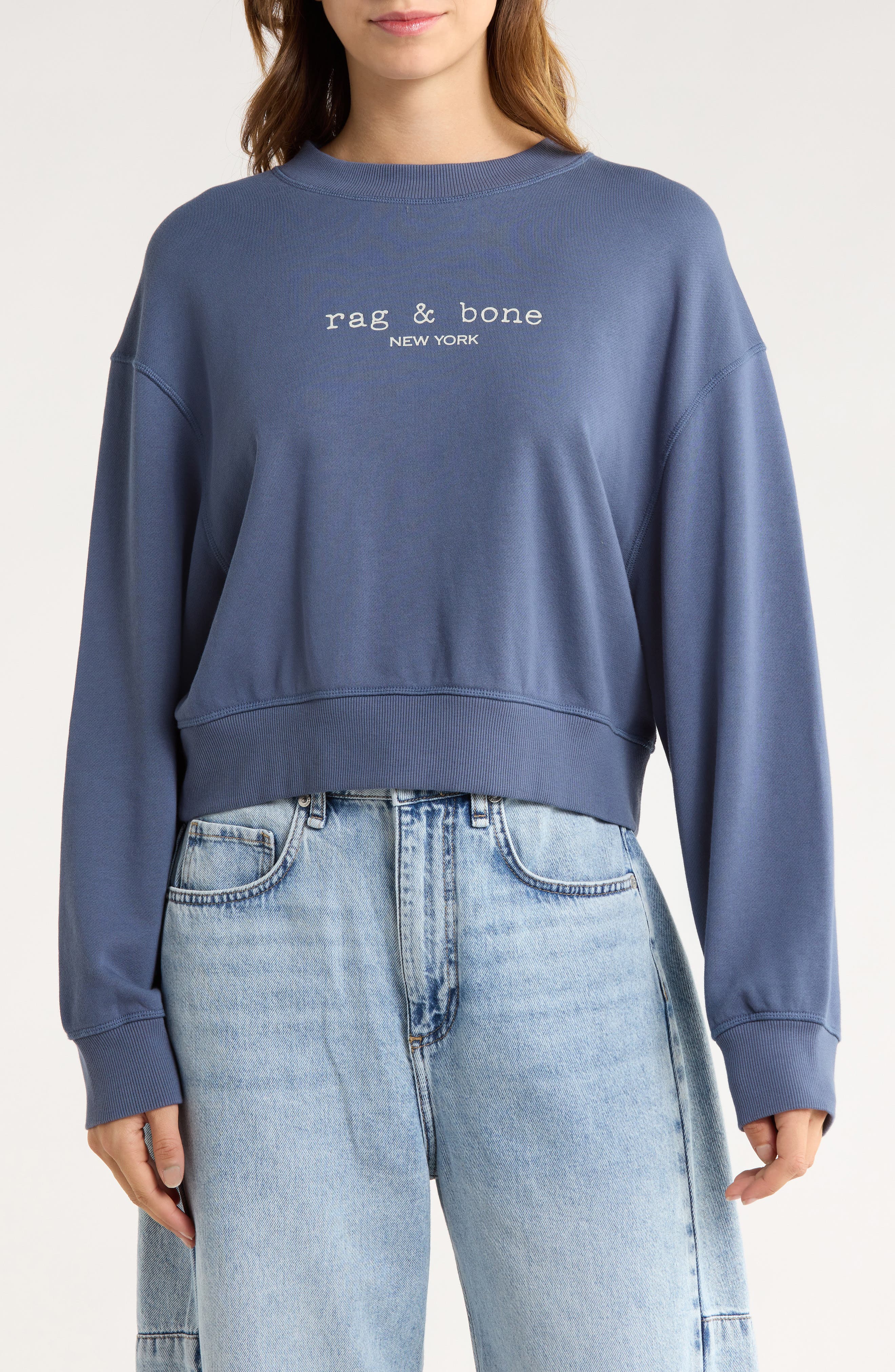 rag & bone Logo Terry Sweatshirt