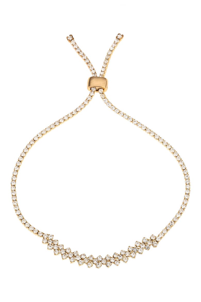 Crystal Slider Bracelet, Main, color, GOLD