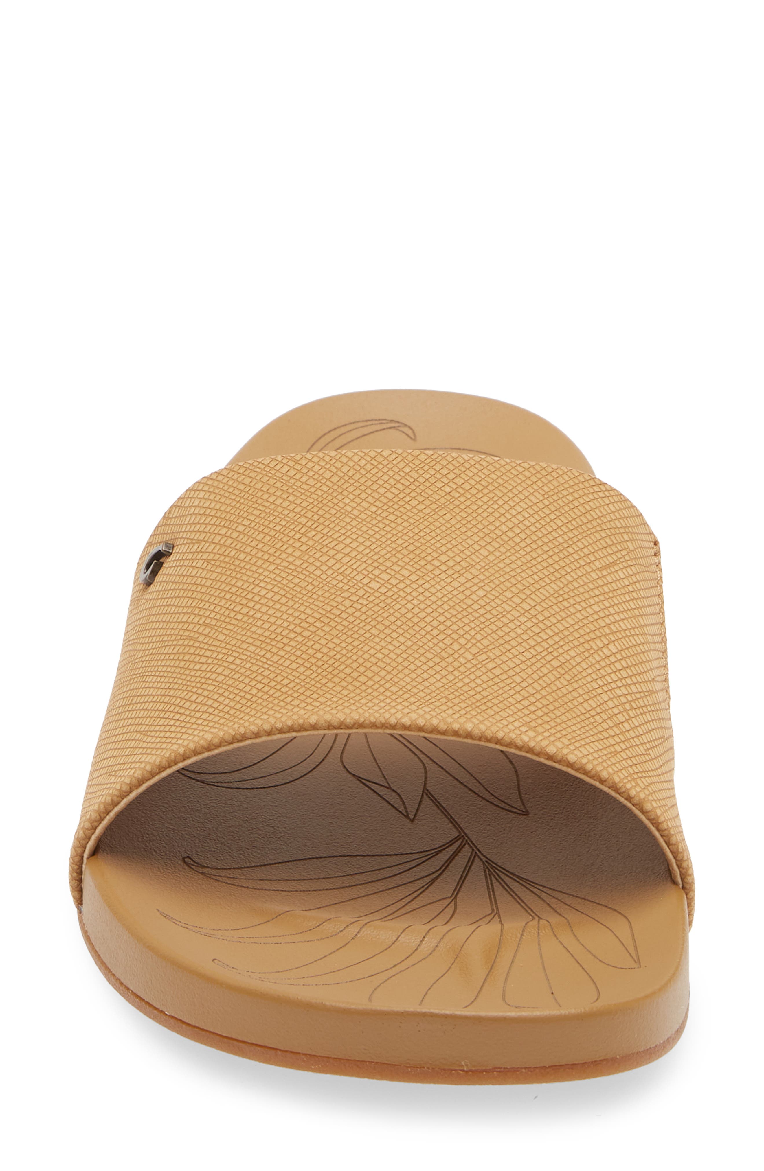 Kipea'a Pono Slide Sandal, Alternate, color, SAHARA / CROSSHATCH