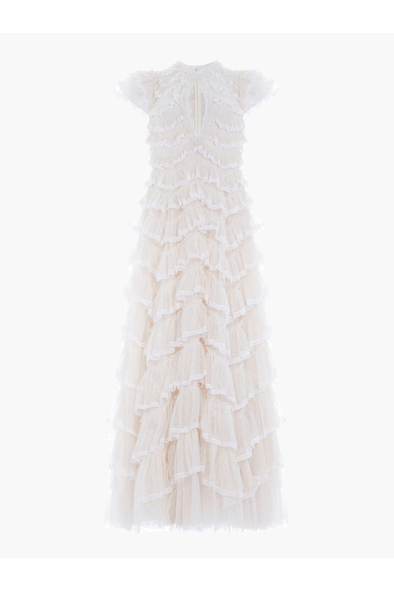 Libby Lace Gown, Alternate, color, Cream