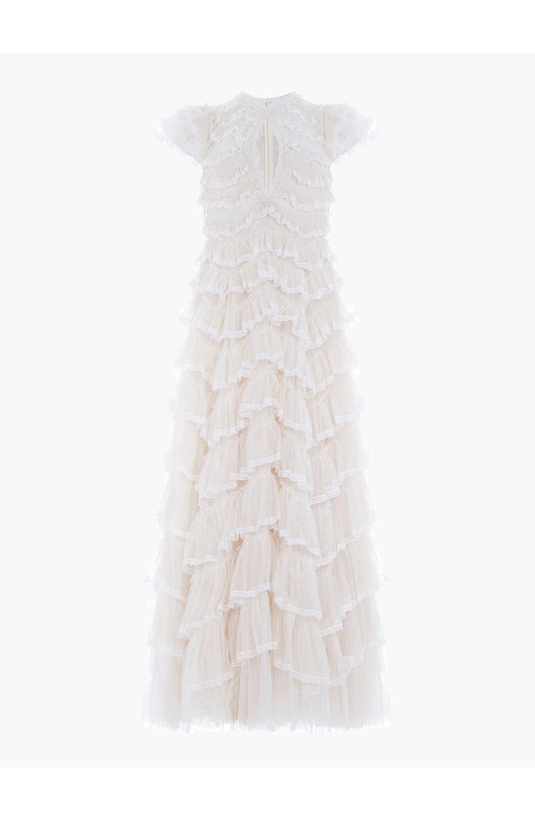 Needle & Thread Libby Lace Gown, Alternate, color, Cream