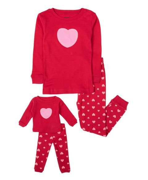 Girls 2-pc. Cotton Pajamas with Matching Doll Accessory - Spring & Everyday Prints (Toddler, Little Kid & Big Kid)