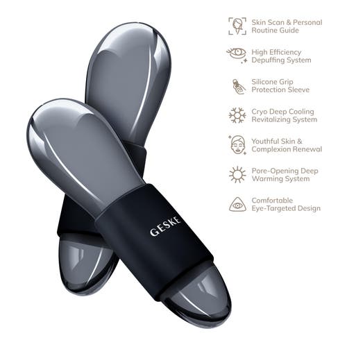 Geske Smartappguided Cool & Warm Duo Eye Massager | 7 In Black