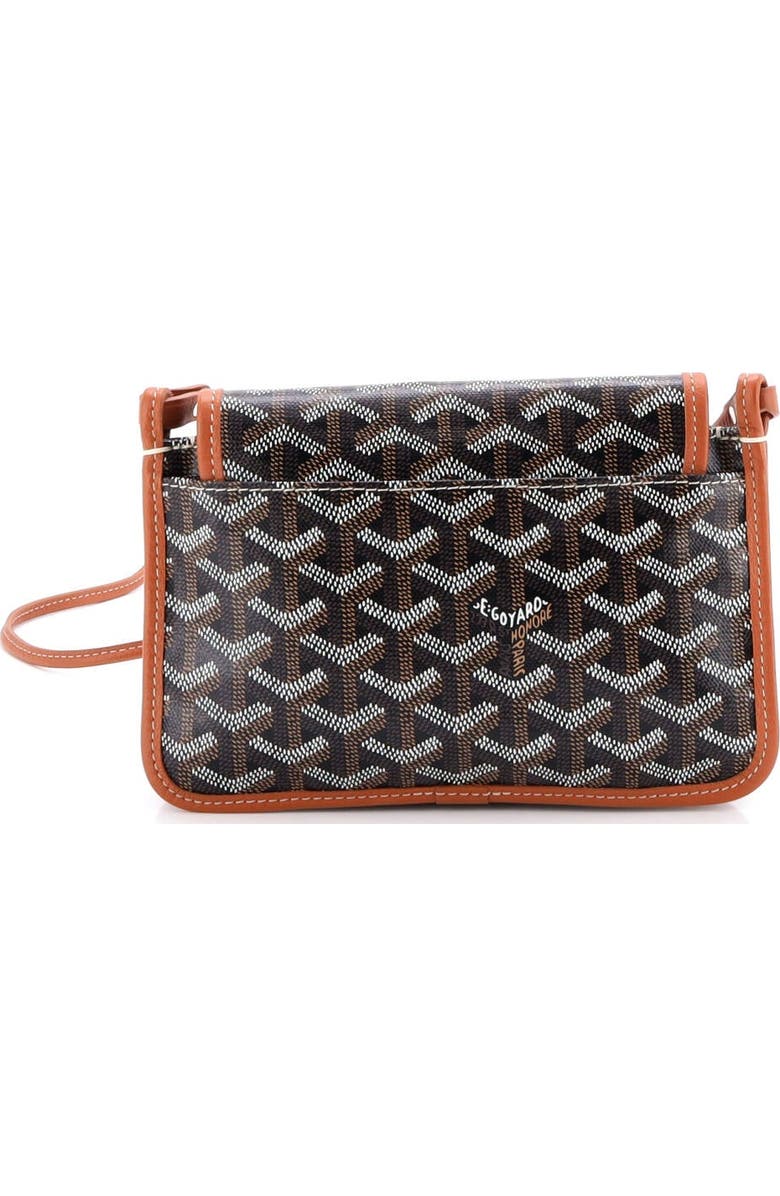 Pre-Owned Goyard Plumet Clutch Wallet Coated Canvas, Alternate, color, Brown