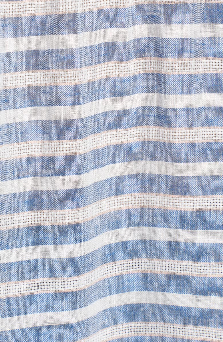 Rails Isabelle Off the Shoulder Linen Blend Top, Alternate, color, Mykonos Stripe