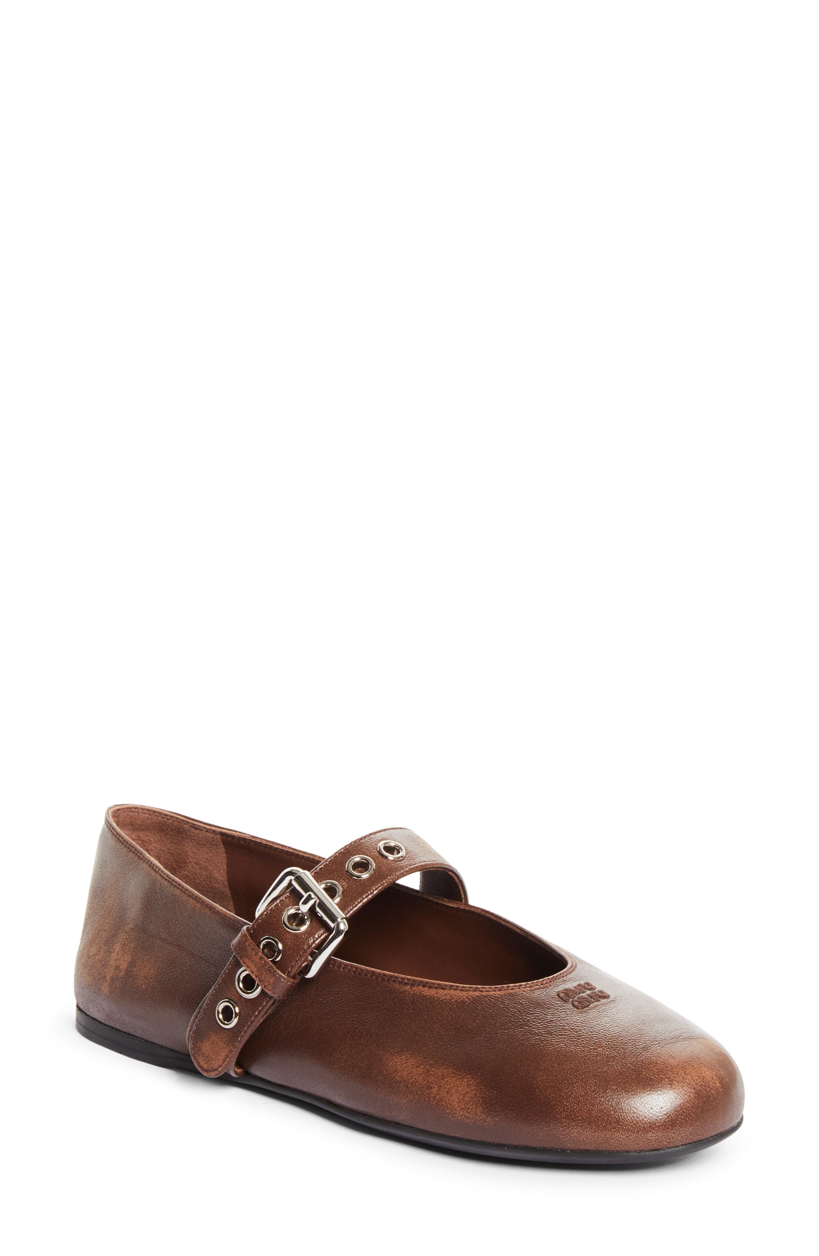 Mary Jane Ballet Flat, Main, color, BRUCIATO