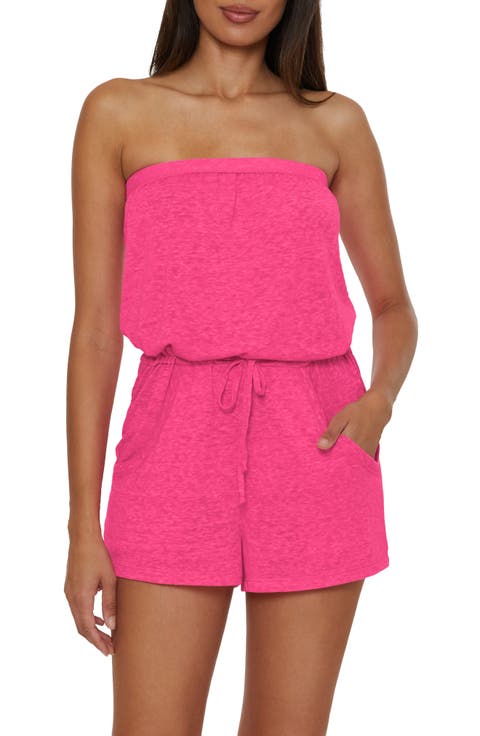 Beach Date Strapless Cover-Up Romper