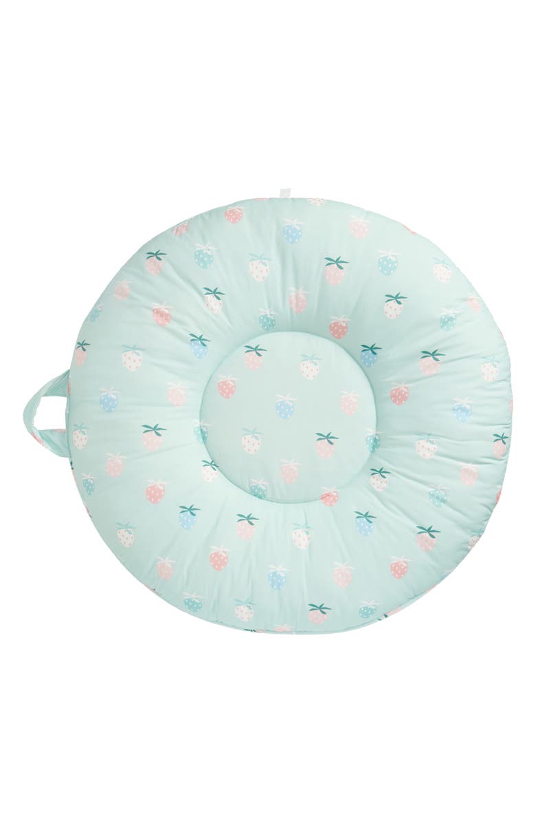 Pello Portable Floor Cushion, Main, color, Light Green Multi