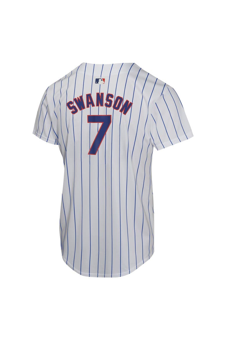 Youth Nike Dansby Swanson White Chicago Cubs Home Game Player Jersey, Alternate, color, White