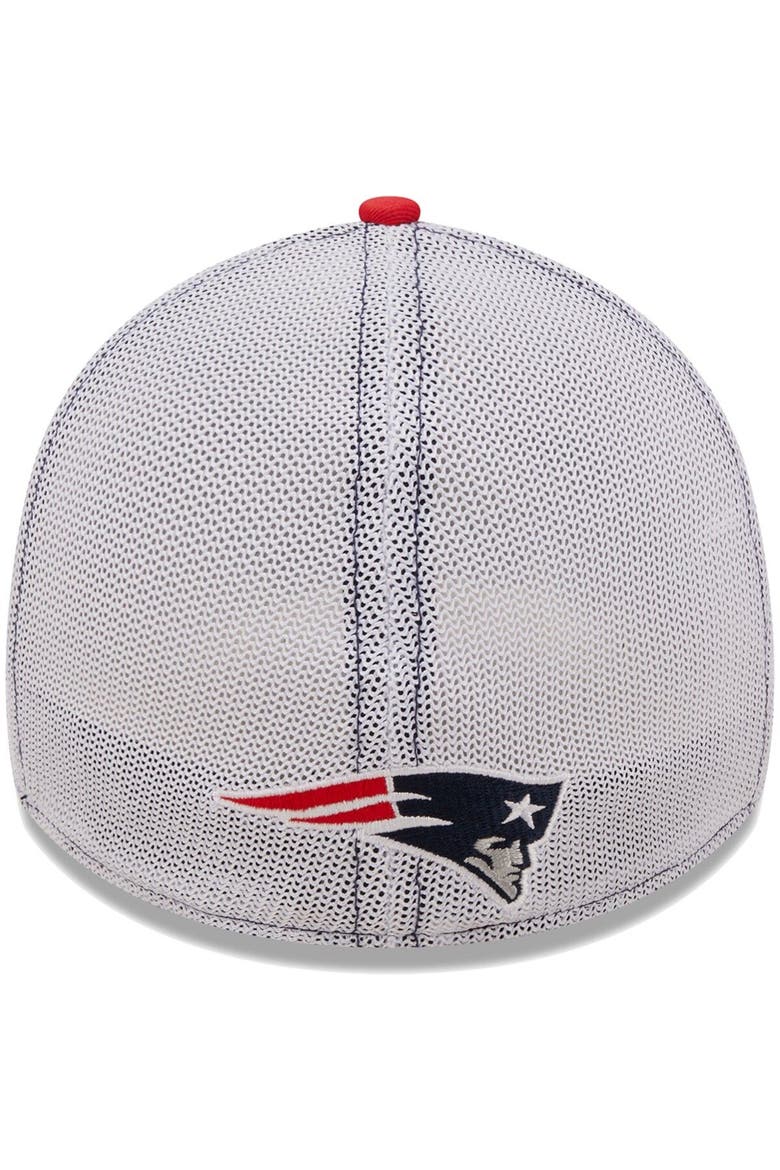 Men's New Era Navy/Red New England Patriots Team Banded 39THIRTY Flex Hat, Alternate, color, Navy