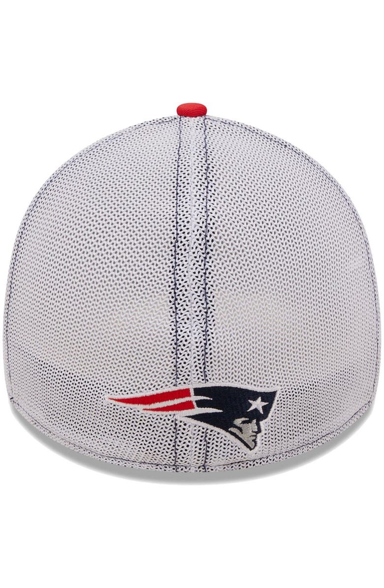New Era Men's New Era Navy/Red New England Patriots Team Banded 39THIRTY Flex Hat, Alternate, color,