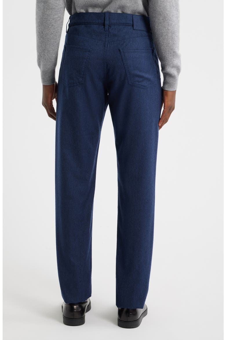 Regular Fit Wool Flannel Pants, Alternate, color, BLUE