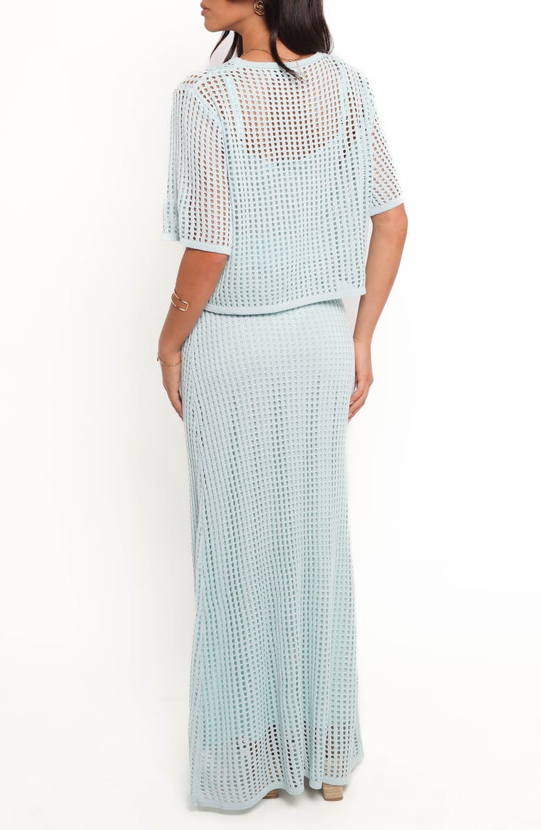 Petal & Pup Kinnie Open Stitch Sweater & Skirt Set, Alternate, color, Light Blue