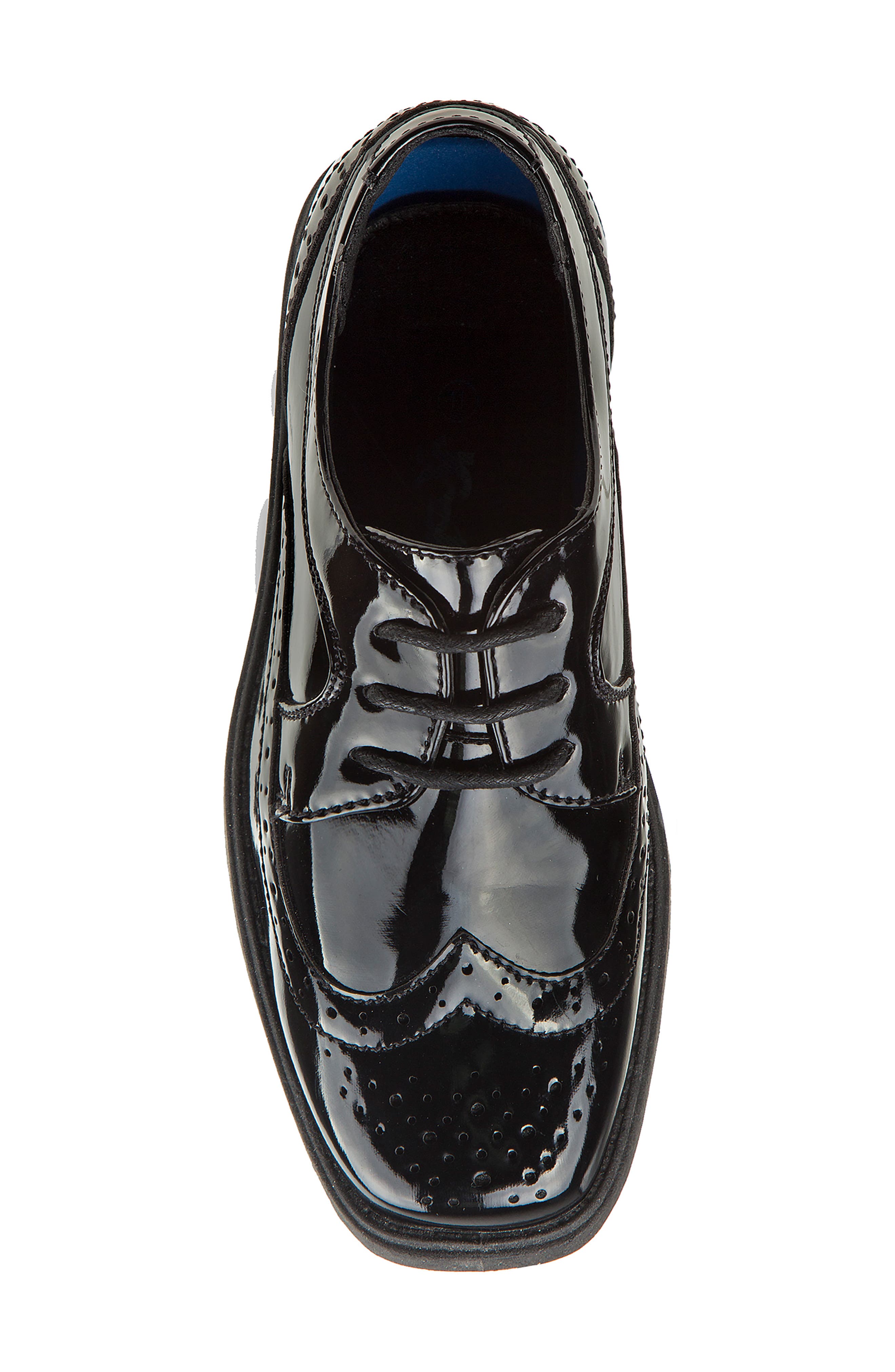 JOSMO Kids' Wingtip Derby, Alternate, color, Black Patent