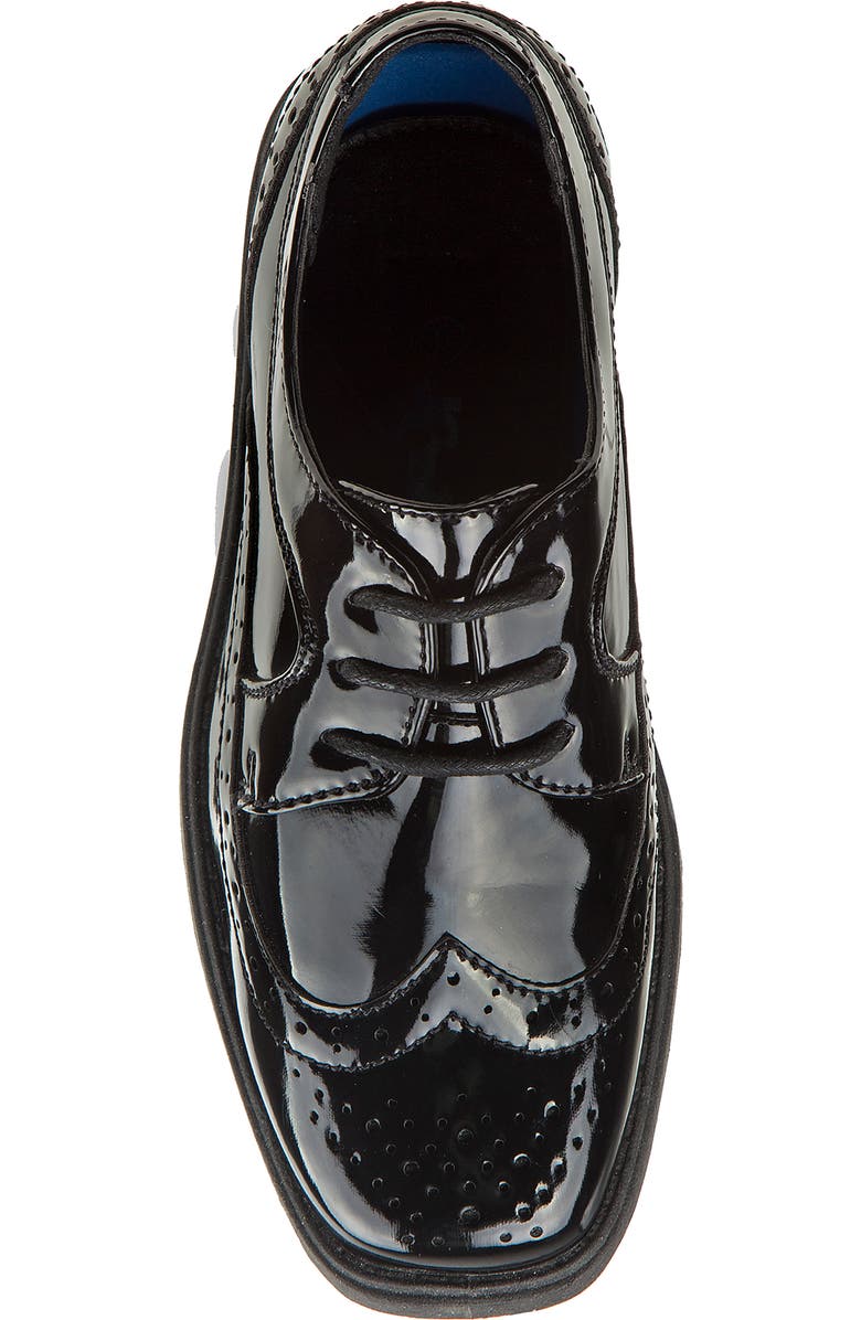 JOSMO Kids' Wingtip Derby, Alternate, color, Black Patent