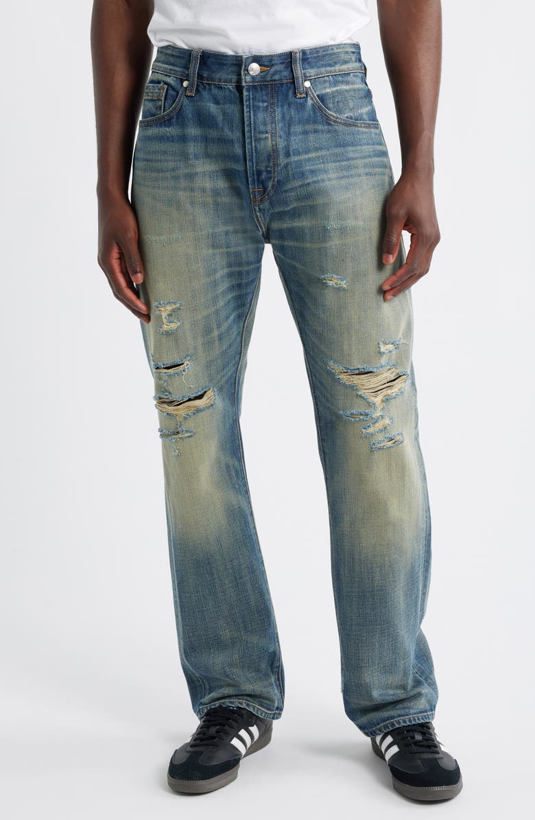 Billionaire Boys Club BB Sattelite Distressed Slim Fit Jeans, Main, color, Crater