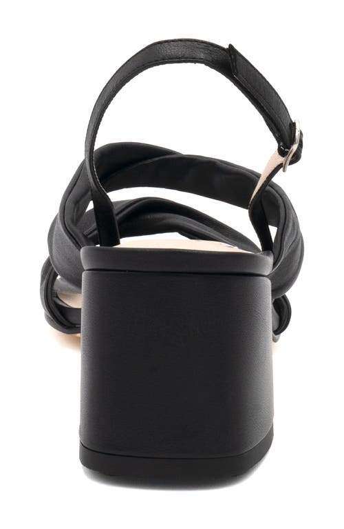 Amalfi By Rangoni Estro Slingback Sandal In Black Etoile - Silver Buckle
