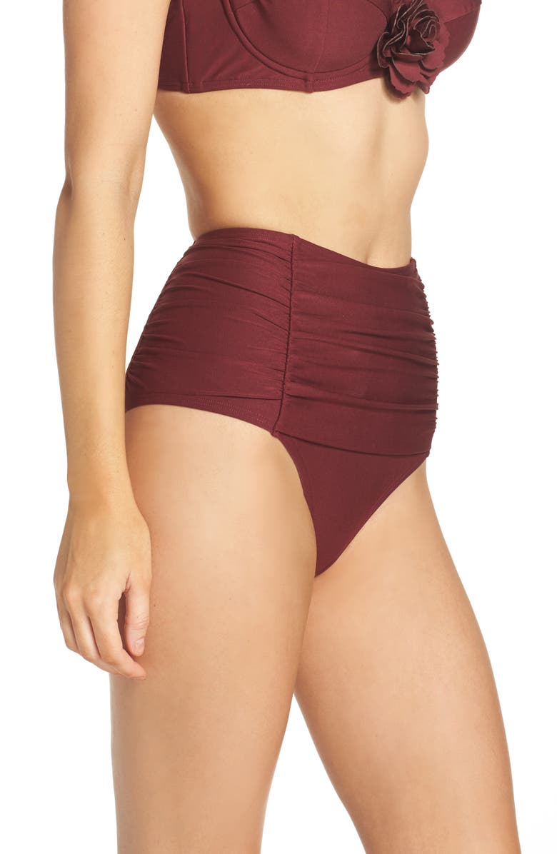 Kate Spade New York high waist bikini bottoms, Alternate, color,