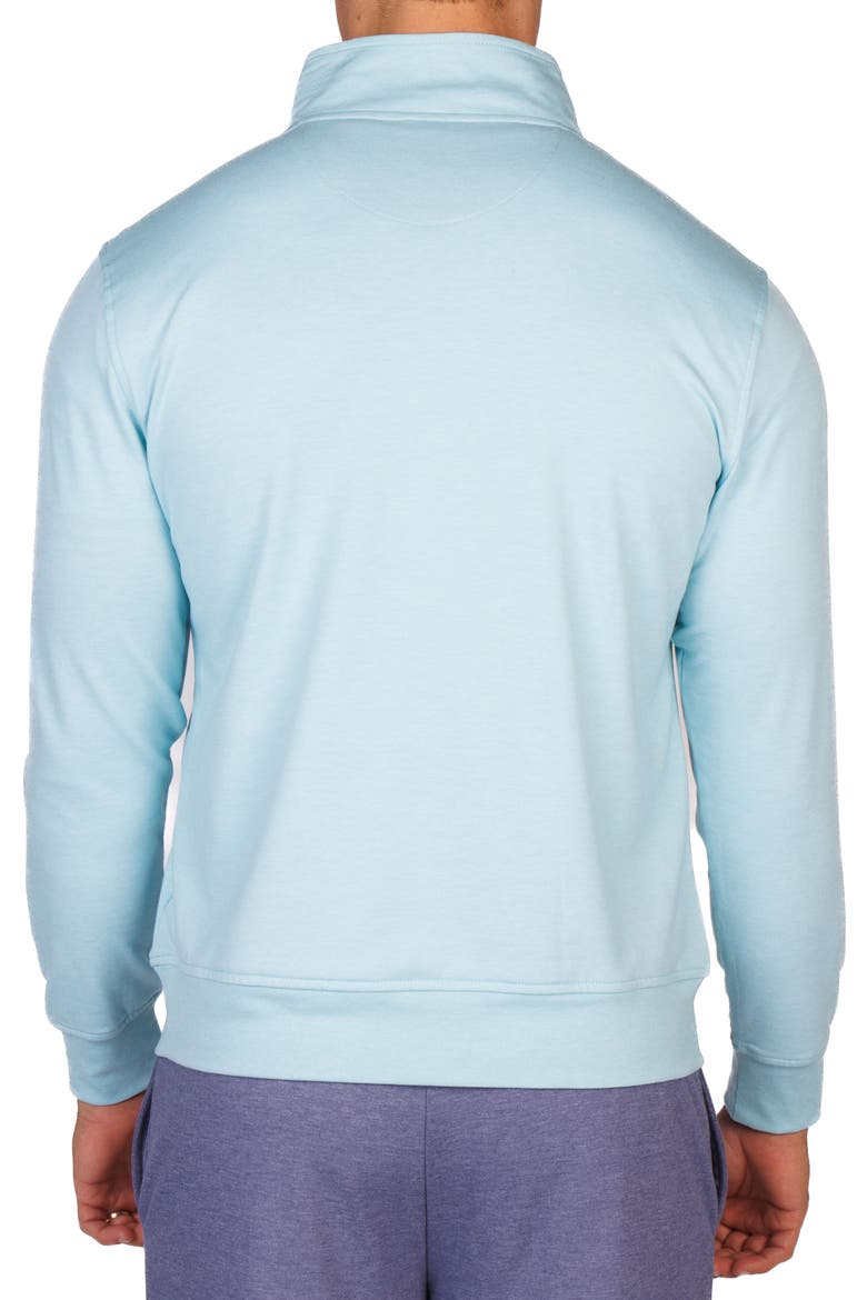 French Terry Quarter Zip Pullover, Alternate, color, SEAFOAM