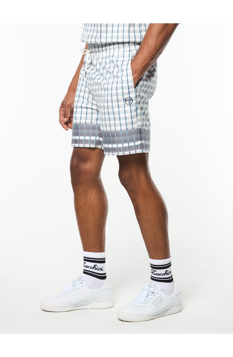 Sergio Tacchini Quadretto Cabana Short, Main, color, Brilliant White