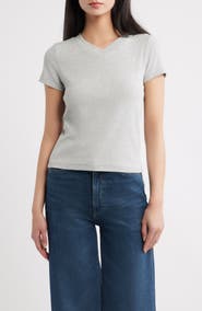 DL1961 Shrunken V-Neck Tee