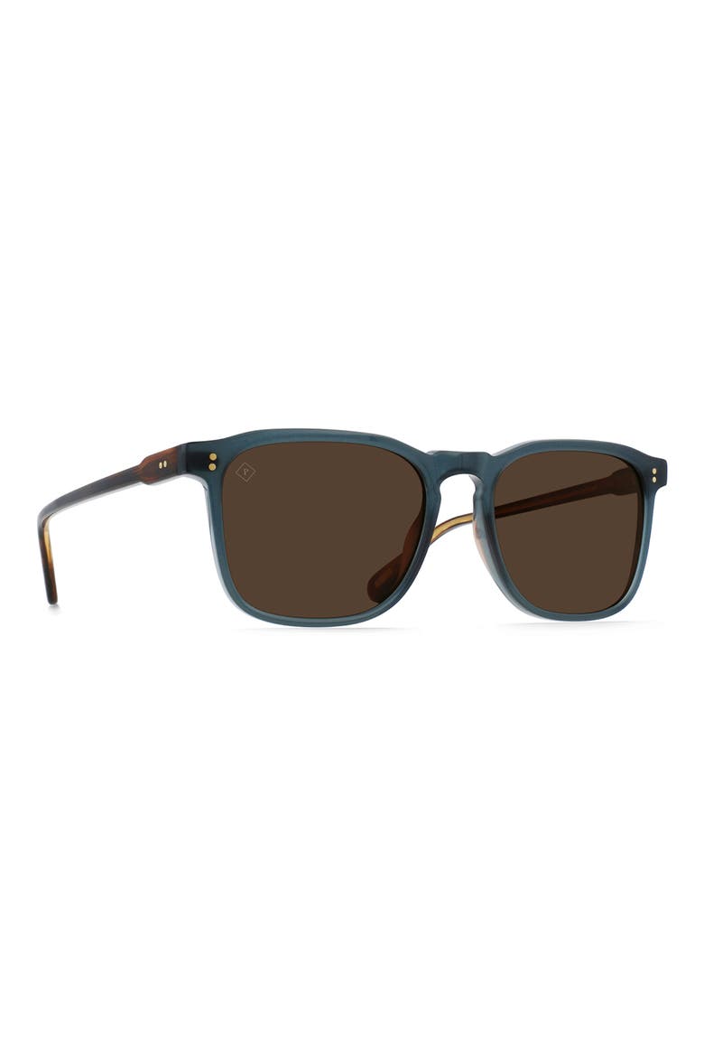 Wiley 54mm Polarized Square Sunglasses, Alternate, color, CIRUS/ VIBRANT BROWN POLAR