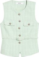 ASTR the Label Kelson Belted Tweed Vest