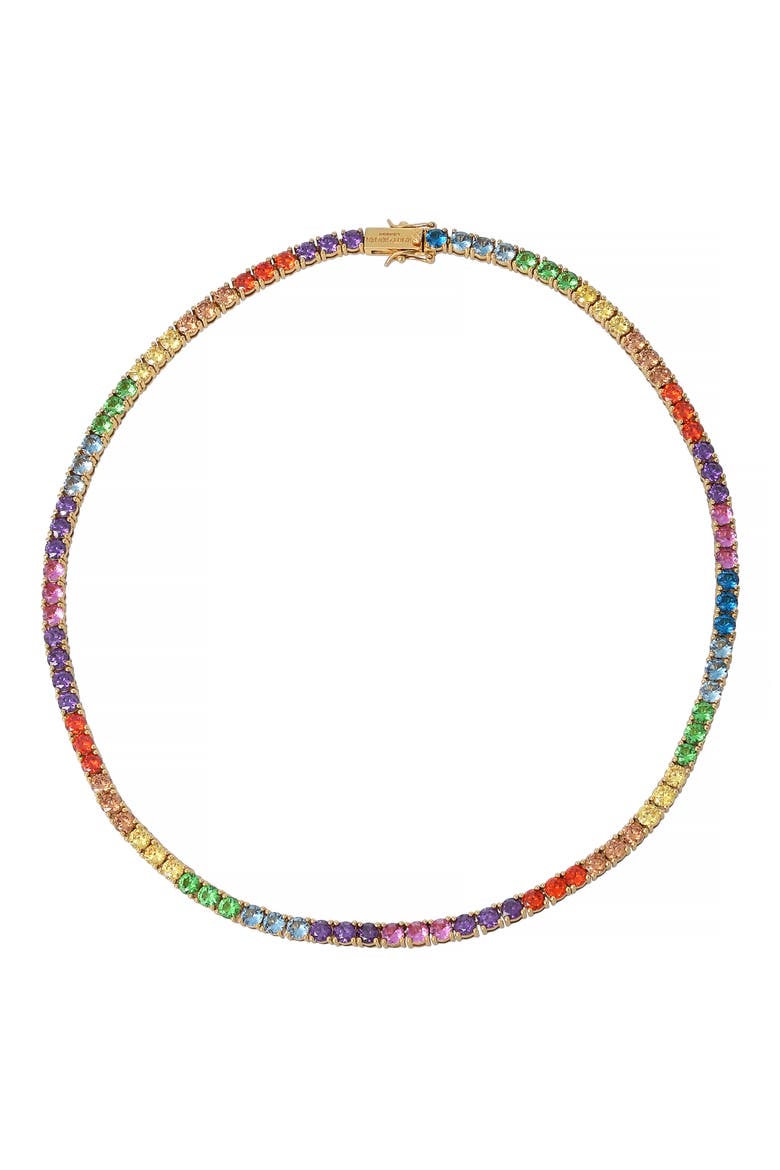 Tennis Necklace, Main, color, RAINBOW MULTI