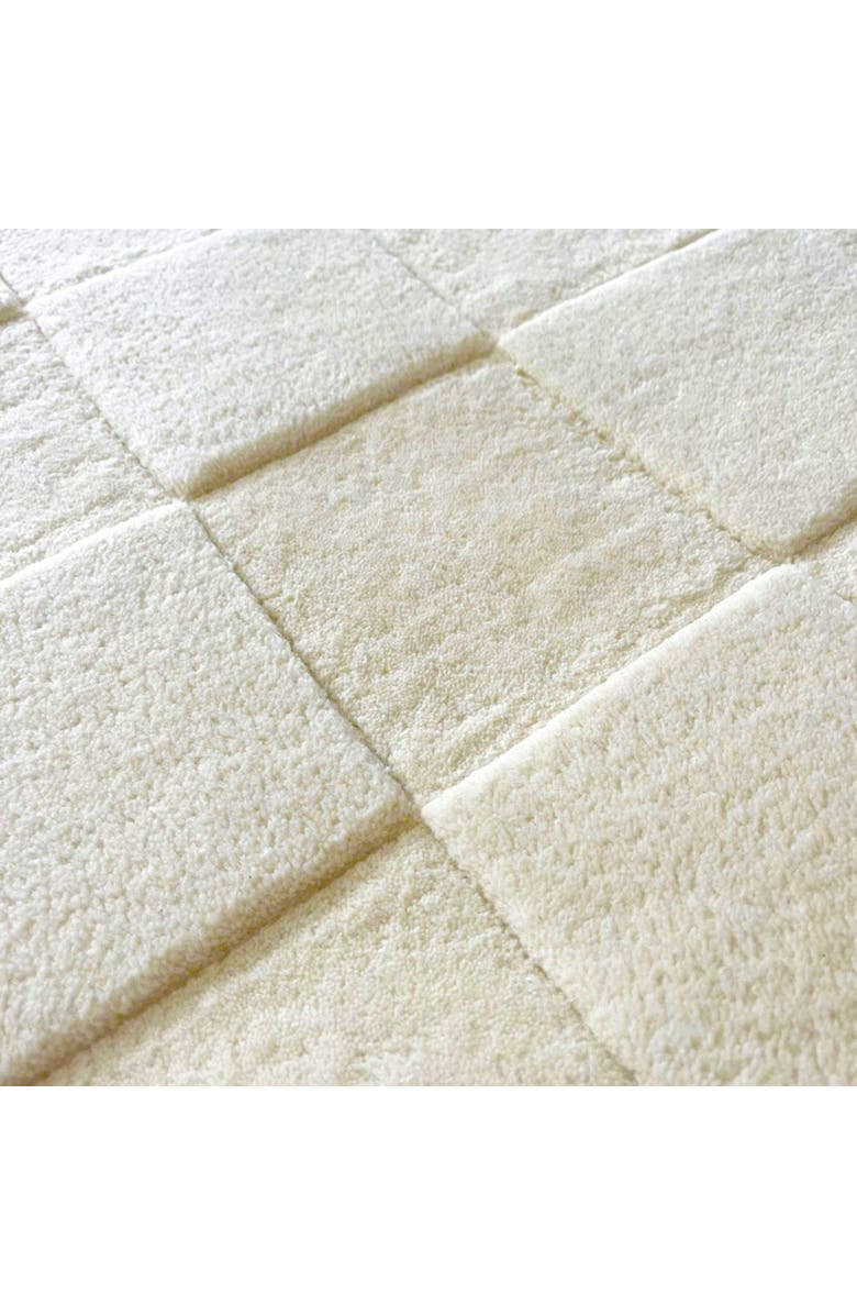 Maison Deux Checkerboard Rug, Alternate, color, Off-White